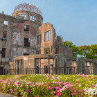 Atomic bomb dome memorial building in Hiroshima, Japan