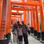 Hannan family at Fushimi Shrine in Japan