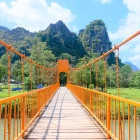 Bridge in Vang Vieng, Laos