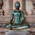 Buddha statue at Haw Phra Kaew, Vientiane, Laos