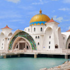 Malacca Straits Mosque in Malaysia