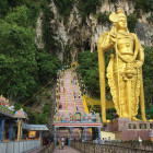Statue and entrance to Batu Caves, Malaysia
