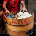 Steamed bun in Chinatown, Kuala Lumpur, Malaysia