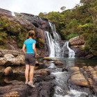 Waterfall in Horton Plains National Park, Sri Lanka