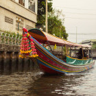 Long-tail boat in the Klongs, Bangkok, Thailand