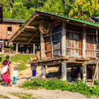 Hmong hill tribe hut in Thailand