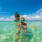 Girl snorkelling in Krabi, Thailand