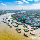Cai Rang floating market in Vietnam