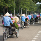 Cyclos in Hanoi, Vietnam
