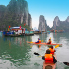 Kayaking in Halong Bay, Vietnam