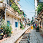 Railway Road in Hanoi, Vietnam