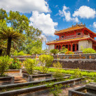 Minh Lau Pavilion at Minh Mang Emperor Tomb in Hue, Vietnam