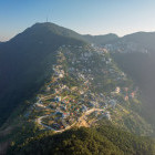 Aerial of Tam Dao in Vietnam