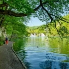 A walkway in Plitvice Lakes, Croatia