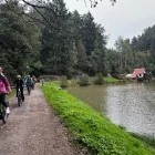 Group cycling in Bohemian Paradise, Czech Republic