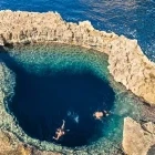 Blue Hole dive site in Gozo