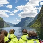 View from the RIB safari in the Norwegian fjords.