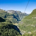 Zipline in Flam, Norway.