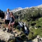 Siblings on a family holiday in the Spanish Pyrenees.