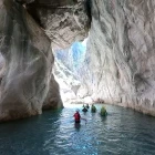 Group canyoning in Turkey.