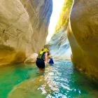 Group canyoning in Turkey