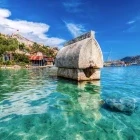 Sunken city of Kekova in Turkey
