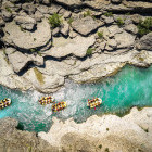 White-water rafting on the Vjosa River in Albania