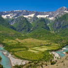 Vjosa River in Albania