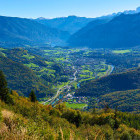 View towards Bad Goisern in Austria