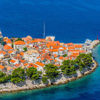 Aerial of Dubrovnik in Croatia