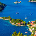 Aerial of Mljet, Croatia