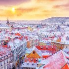 Prague, Czech Republic in winter