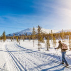 Man skiing in Finland