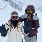 Siblings on holiday in Finland