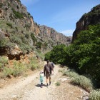 Family hike in Crete, Greece