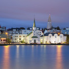 Reykjavik at twilight