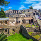 Ancient city of Pompeii in Italy