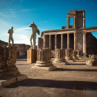 Ancient city of Pompeii in Italy