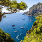 View to the sea from Capri in Italy