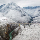 Djurdjevica bridge in Montenegro