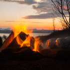 Campfire in Norway