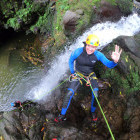 Canyoning in São Miguel Island, the Azores.