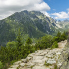 Walking trail in the Tatras Mountains, Slovakia