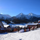Snowy village in Slovakia