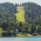 Summer toboggan ride in Lake Bled, Slovenia