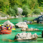 Rafting on Soca River in Slovenia