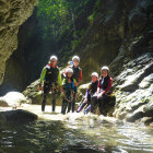Family canyoning in the Pyrenees