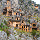 Lycian rock near Myra, Turkey