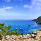 Panorama of Olympos Beach, Cirali in Turkey