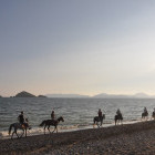 Sunset pony ride in Turkey